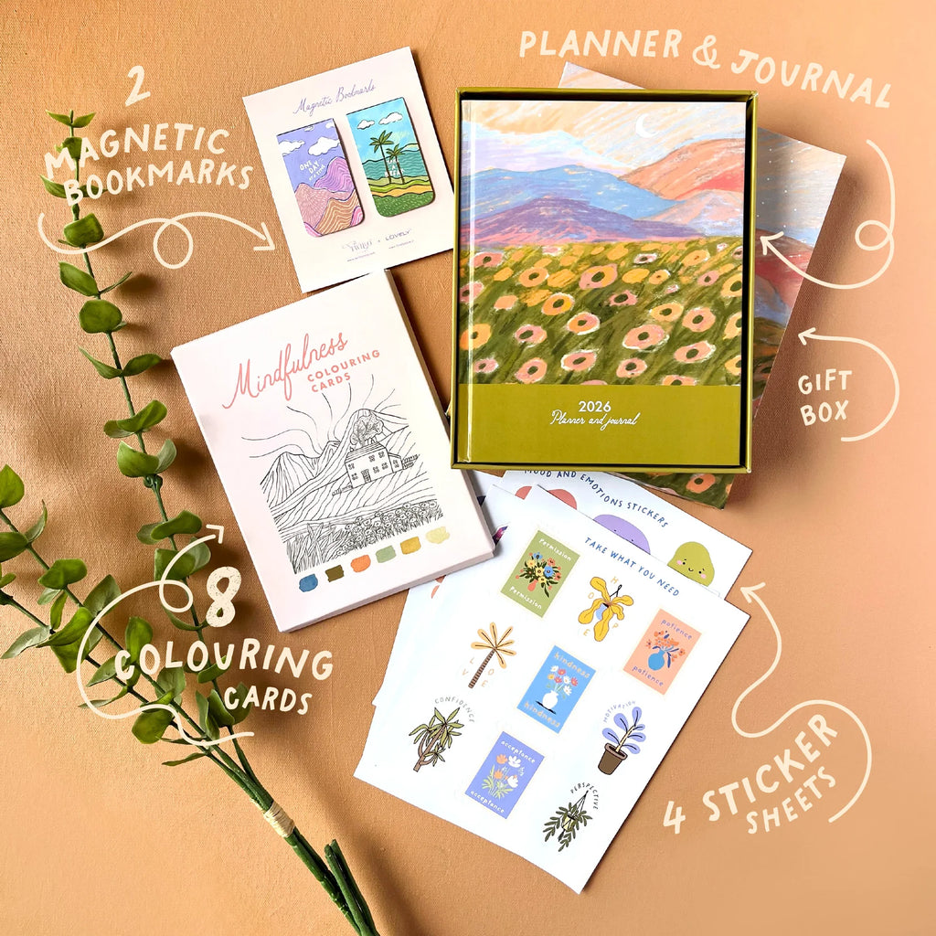 Fresh Bloom - Dated Planner and Journal-2026