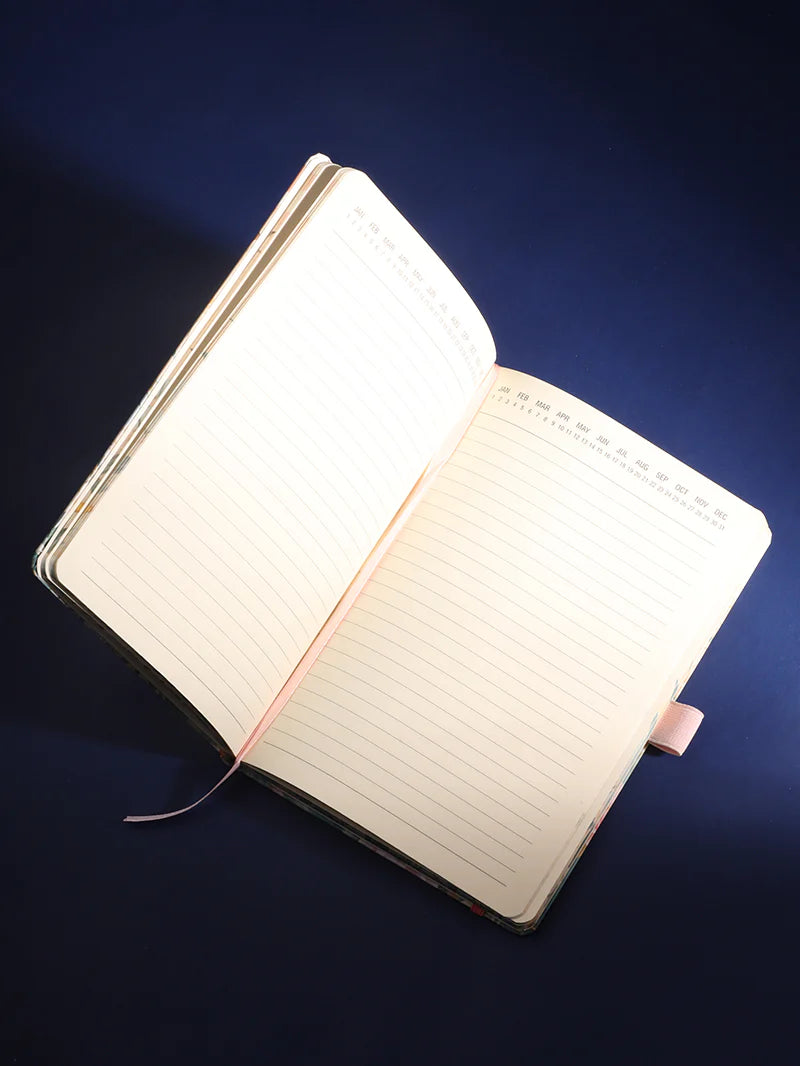 Vivid Girl with Flower Journal