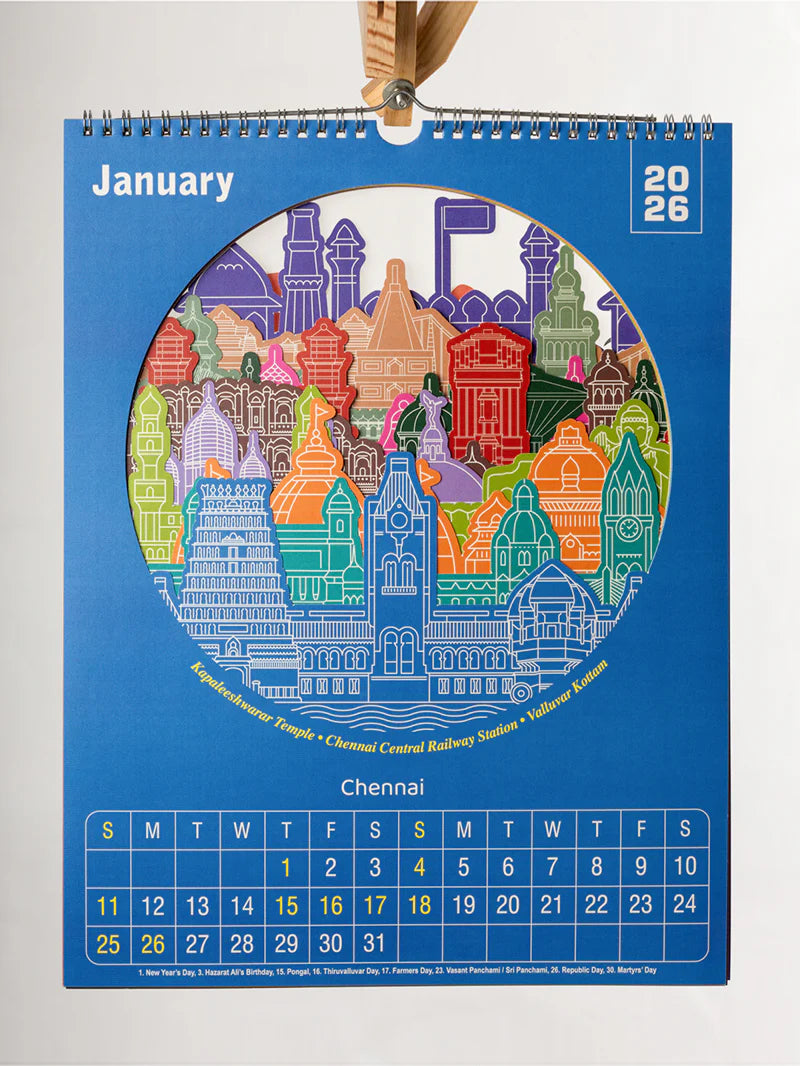Indian Wall Calendar-2026