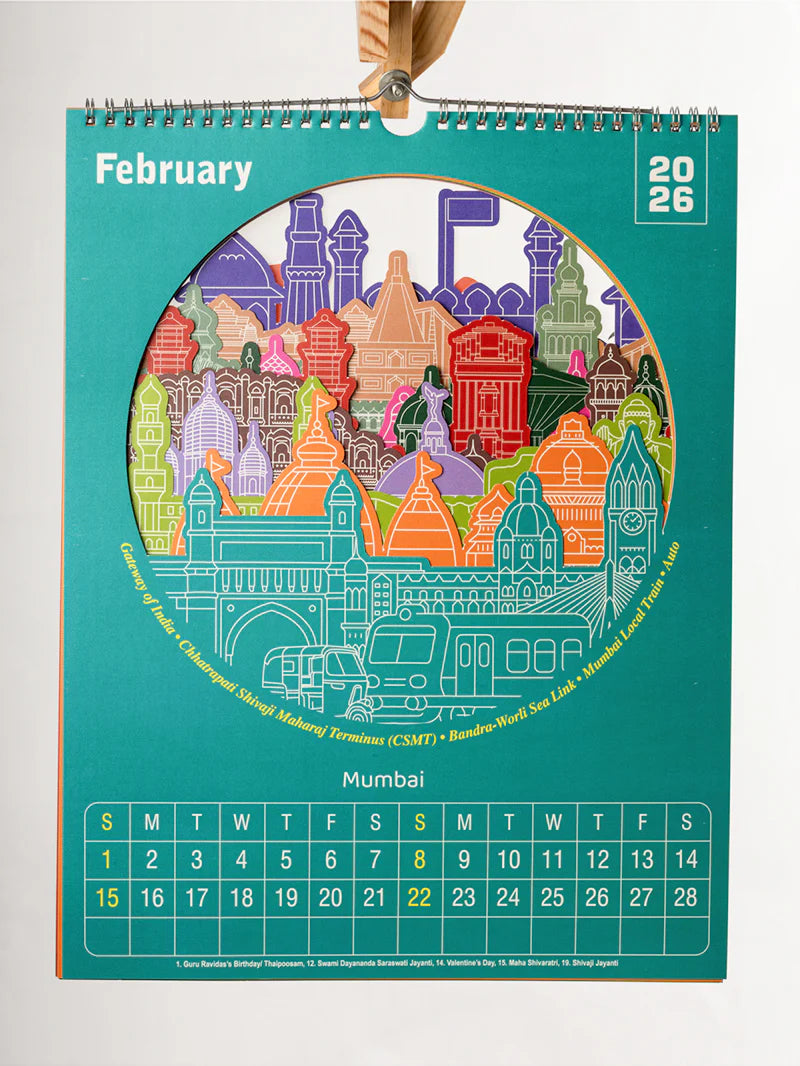 Indian Wall Calendar-2026